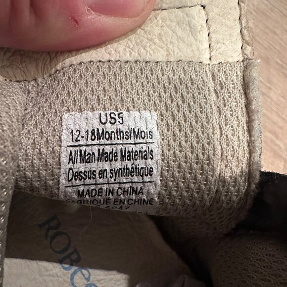 ROBEEZ BABY SOFT BOOTS EASY ON 12-18 MONTHS SHARKS - Picture 5 of 8